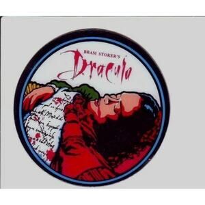 Dracula Bram Stokers Pinball Game Plastic Coaster Vampire Horror Halloween 1993